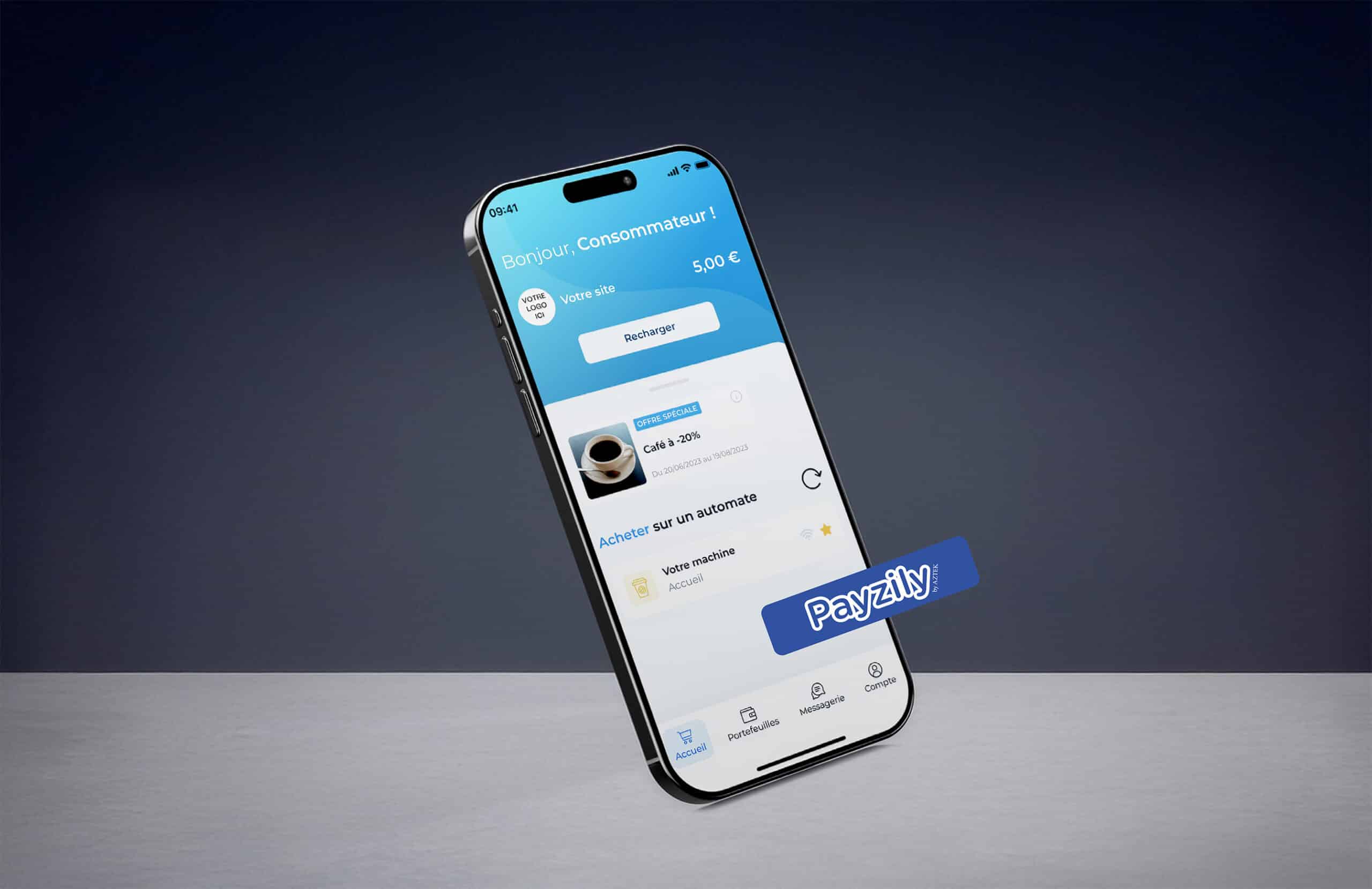 Application Payzily, solution de paiement mobile pour vending machines
