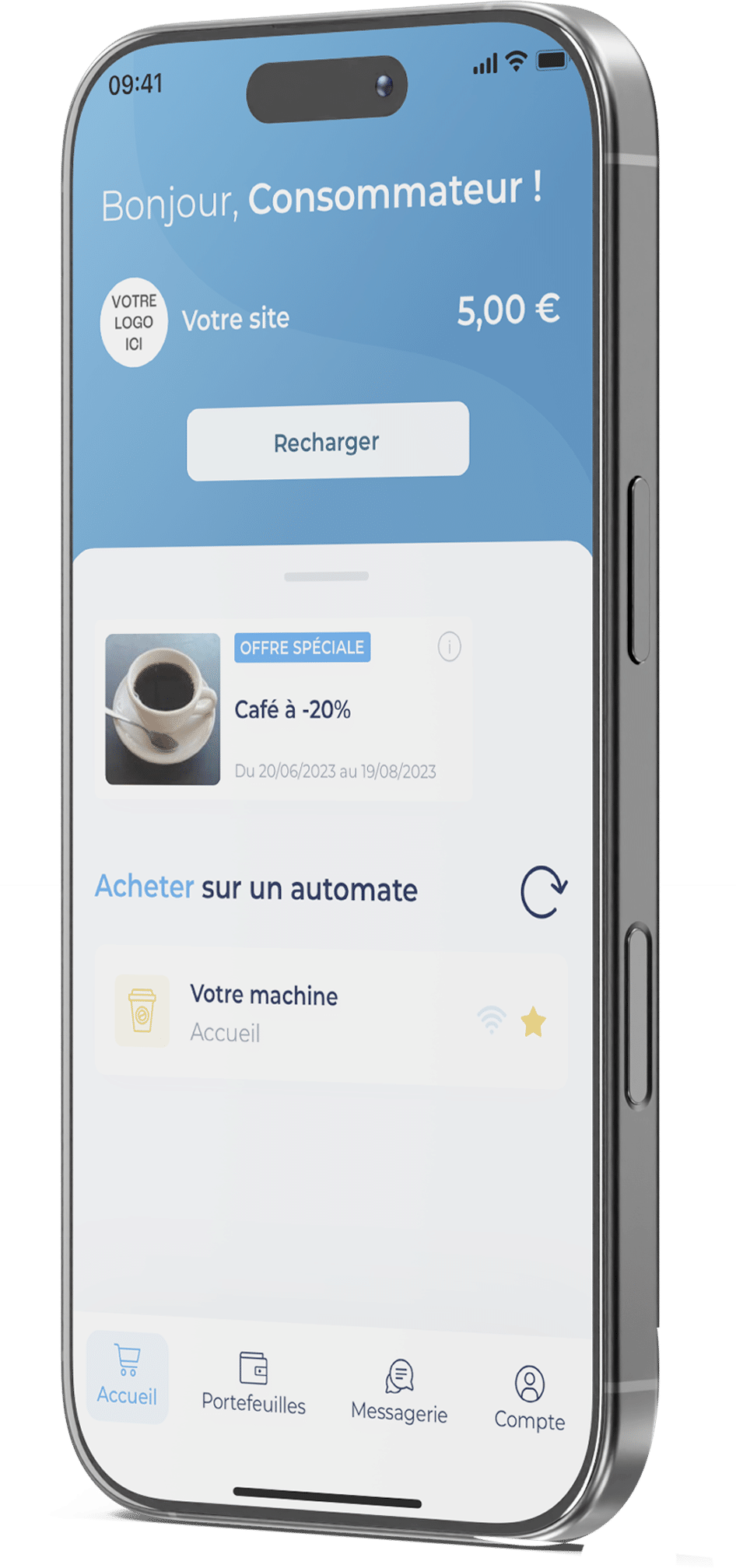 Téléphone avec l'interface Payzily Luxembourg