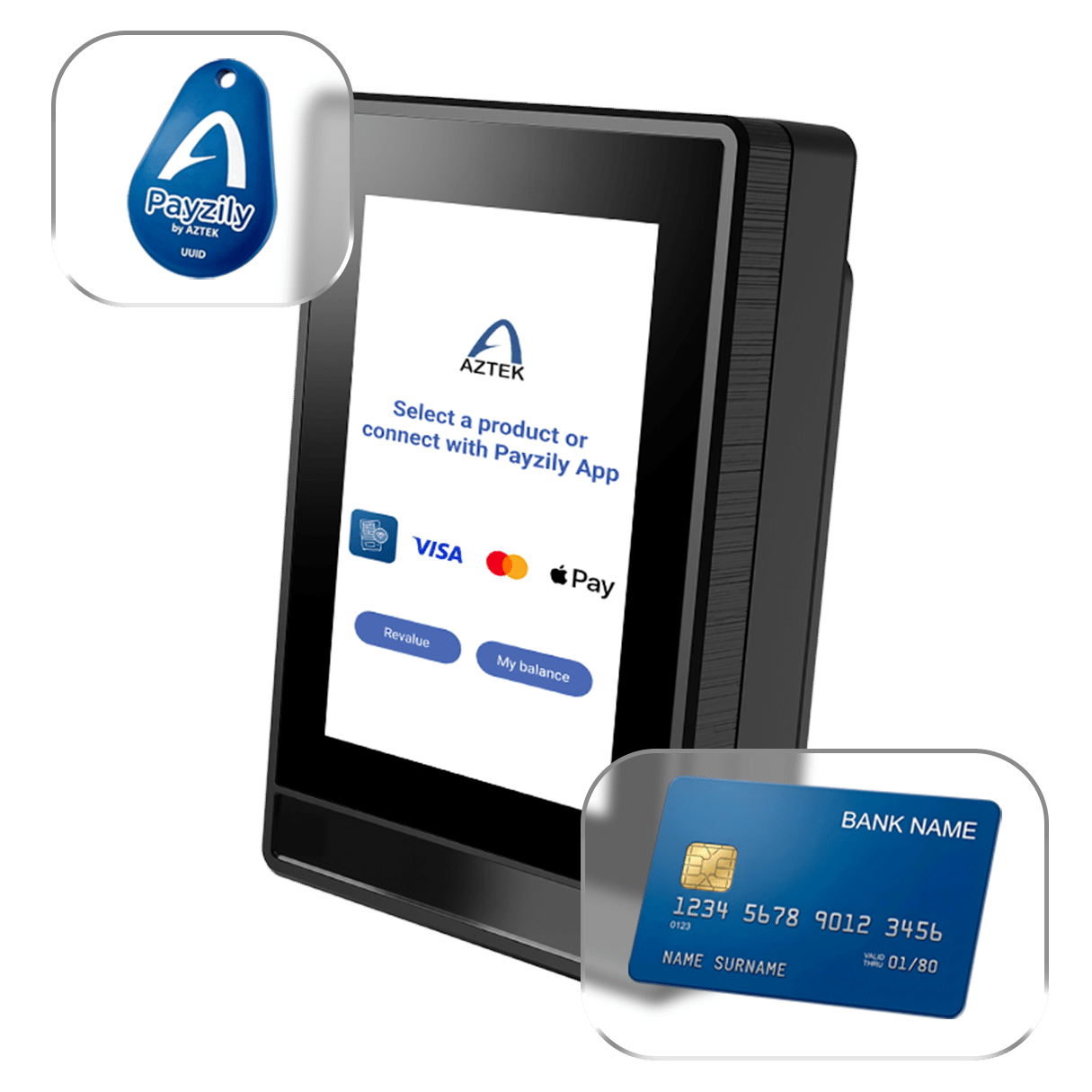 Terminal de paiement connecté et cashless Aztek