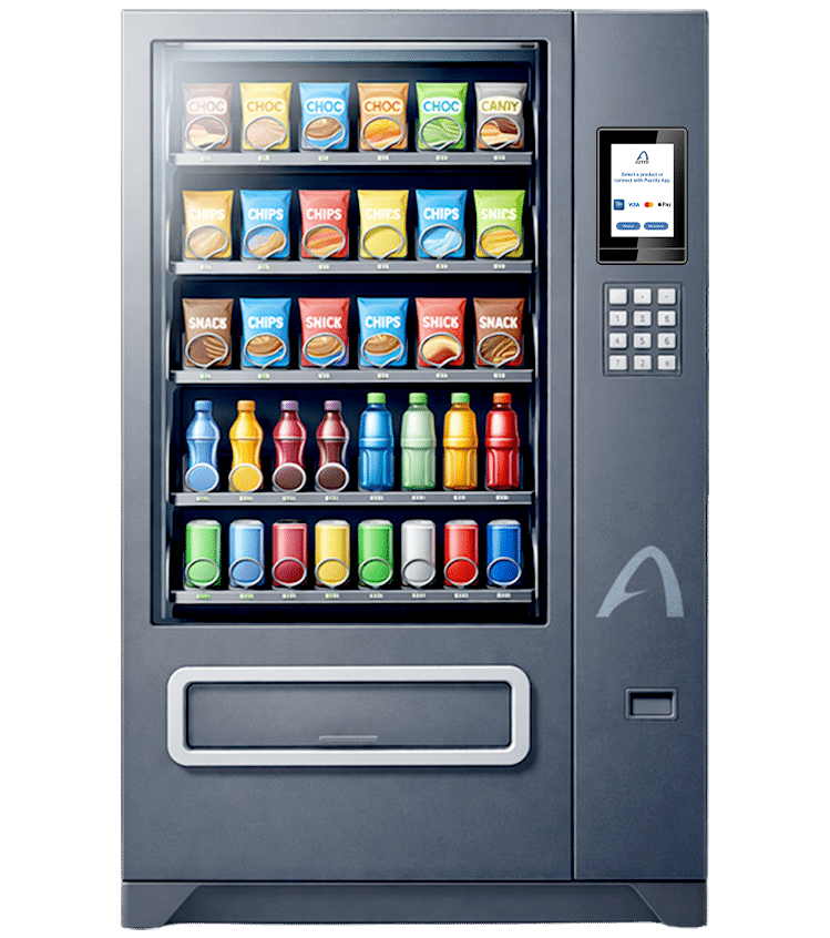 Distributeur automatique connecté avec solution de paiement cashless Aztek