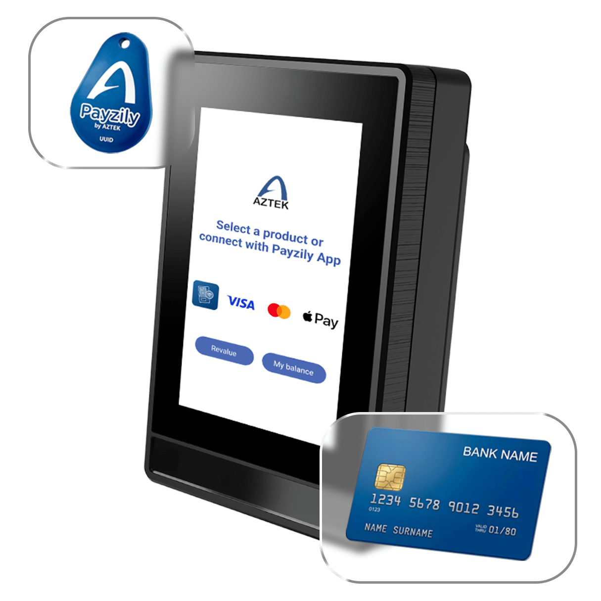 Terminal de paiement connecté et cashless Aztek